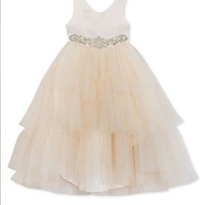 Flower girl ivory dress